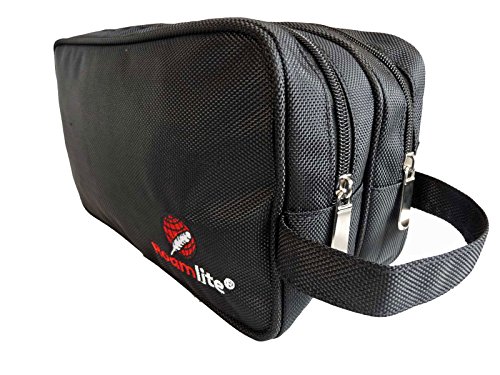 Neceser, artículos de tocador. Bolsa para artículos de baño. Bolsas de gimnasio, para viaje. Roamlite RL27, negro (negro) - RL27