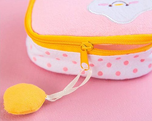 Neceser, de Gespout; bolsa con dibujos, pequeña bolsa multiusos, para dinero, cosméticos, compresas, dinero, etc., Rosa, 10.5 * 10.5 * 4 cm