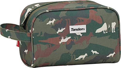 Neceser de Viaje con un Compartimento Grande. Asa para facilitar su Transporte y Banda Trasera para adaptacion a Mochila Auxiliar 25x15,5x11cm - by Tandem
