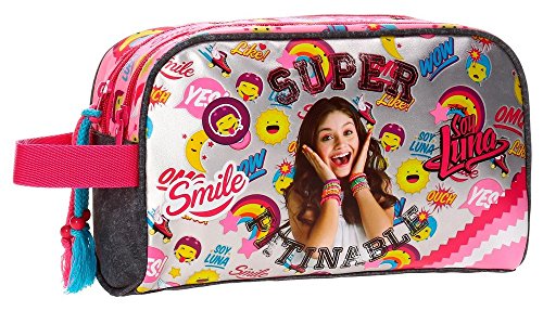 Neceser doble compartimento adaptable a trolley Soy Luna Smile