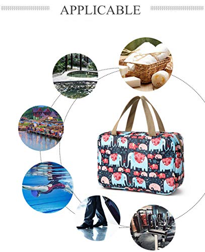 neceser gran portátil impermeable cosmética afeitar bolsa colgante del recorrido compone la caja de almacenamiento de artículos de tocador de maquillaje del organizador baño neceseres para las mujeres