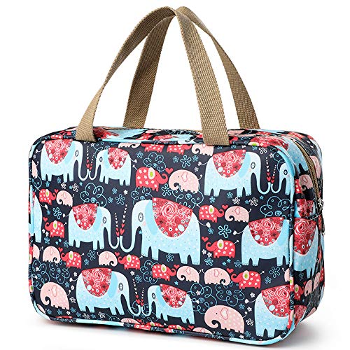 neceser gran portátil impermeable cosmética afeitar bolsa colgante del recorrido compone la caja de almacenamiento de artículos de tocador de maquillaje del organizador baño neceseres para las mujeres