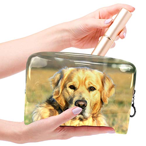 Neceser Viaje Hombre y Mujer Perro Animal Prado Pequeño Bolsas de Aseo Impermeable, Neceser Maquillaje Pack Neceser Baño Toiletry Kit, Cosmético Organizadores de Viaje 18.5x7.5x13cm