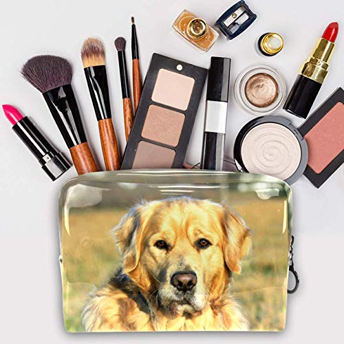 Neceser Viaje Hombre y Mujer Perro Animal Prado Pequeño Bolsas de Aseo Impermeable, Neceser Maquillaje Pack Neceser Baño Toiletry Kit, Cosmético Organizadores de Viaje 18.5x7.5x13cm