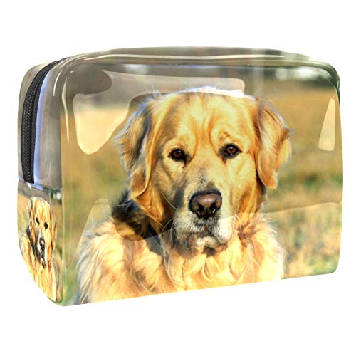 Neceser Viaje Hombre y Mujer Perro Animal Prado Pequeño Bolsas de Aseo Impermeable, Neceser Maquillaje Pack Neceser Baño Toiletry Kit, Cosmético Organizadores de Viaje 18.5x7.5x13cm