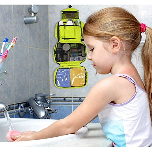 Neceser Viaje Hombre y Mujer,Neceser Maquillaje Pack Neceser Baño Toiletry Kit, Boic Pequeño Bolsas de Aseo Impermeable, Bolsa de Viaje,Cosmético Organizadores de Viaje Travel Toiletry Bag (Cyan)