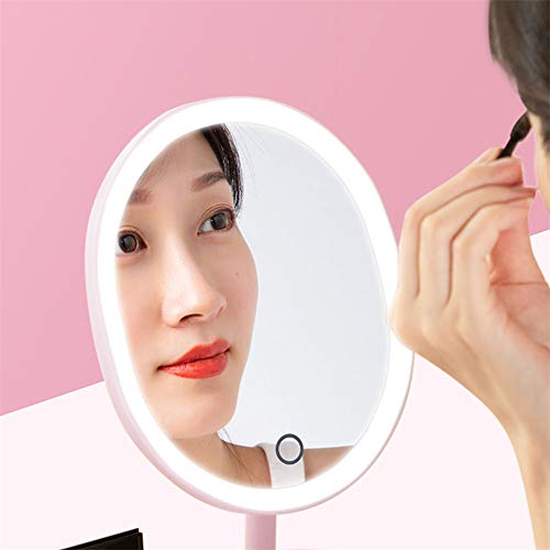 NECZXW1 Espejo Led con Led 1X / Detrás Adsorción Magnética 5X, ángulo de rotación Suave de 360 ​​° Ajustable, Soporte Antideslizante, Ligero y fácil de Transportar