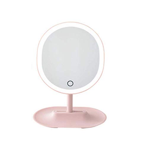 NECZXW1 Espejo Led con Led 1X / Detrás Adsorción Magnética 5X, ángulo de rotación Suave de 360 ​​° Ajustable, Soporte Antideslizante, Ligero y fácil de Transportar