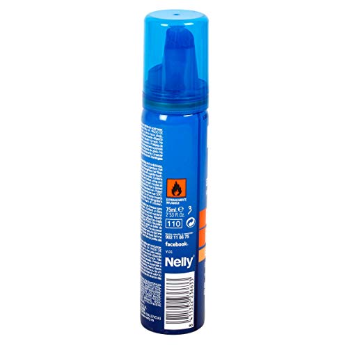 NELLY espuma antiencrespamiento fijación extrafuerte formato viaje spray 75 ml