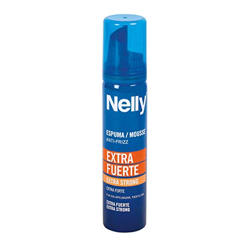NELLY espuma antiencrespamiento fijación extrafuerte formato viaje spray 75 ml