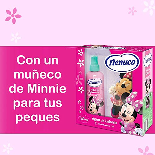 Nenuco Pack Regalo Bebé Mochila de Paseo Rosa con Agua de Colonia Minnie y Muñeco de Regalo