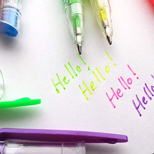 Neon Shades - Bolígrafos de gel perfumados – Pack de 10 – sin desmoronamiento – Crea maravillosas imágenes y escritura con estos bolígrafos – Añade color y fragancia a la escritura y la obra de arte