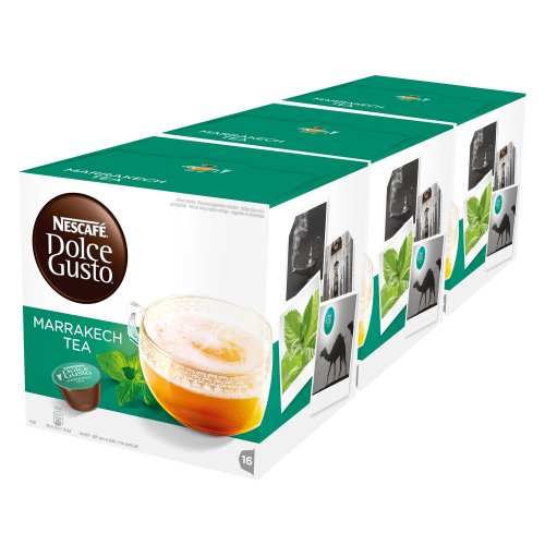 NESCAFÉ Dolce Gusto Marrakesh Style Tea, Pack de 3 x 16 Cápsulas - Total: 48 Cápsulas de té
