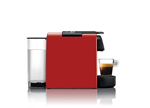 Nespresso De'Longhi Essenza Mini EN85.R - Cafetera monodosis de cápsulas Nespresso, compacta, 19 bares, apagado automático, color rojo