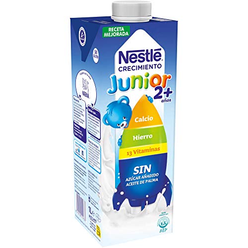 NESTLÉ JUNIOR 2+ Original - Leche para niños a partir de 2 años - 1L