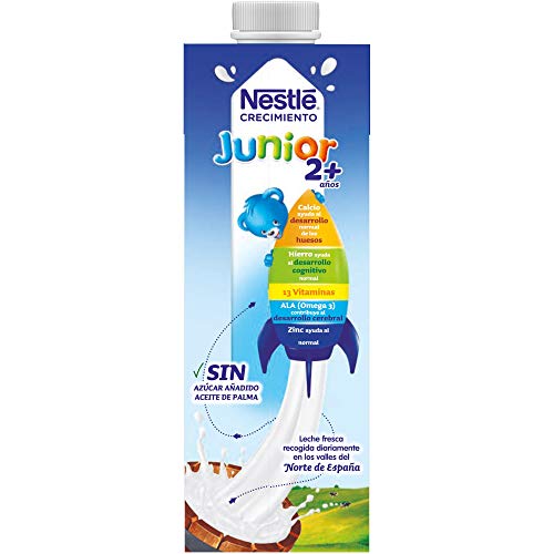 NESTLÉ JUNIOR 2+ Original - Leche para niños a partir de 2 años - 1L