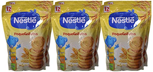 Nestlé Junior - Galletas 5 Vitaminas con Hierro y Calcio - 6 Paquetes de 180 g