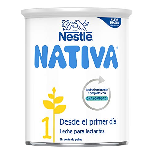 Nestlé Nativa 1- Leche Para Lactantes En Polvo- Fórmula Para Bebés- Desde El Primer Día - pack de 3 latas x800 gr - Total: 2400 gr