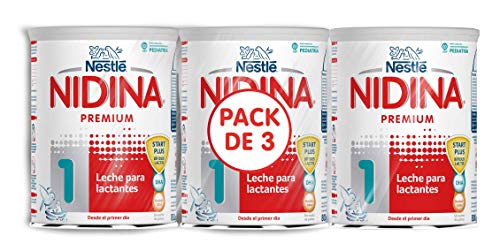 Nestlé NIDINA 1 - Leche para lactantes en polvo - Fórmula para bebés - Desde el primer día - pack de 3 latas x800 gr - Total: 2400 gr