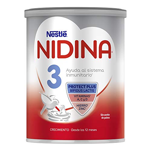 Nestlé NIDINA 3 - A partir de los 12 meses - Leche de crecimiento en polvo - Fórmula infantil - 800g