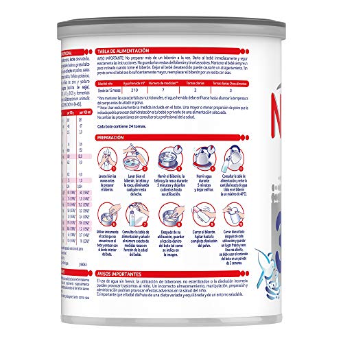 Nestlé NIDINA 3 Leche de crecimiento en polvo, formula infantil, a partir de los 12 meses - 800 gr