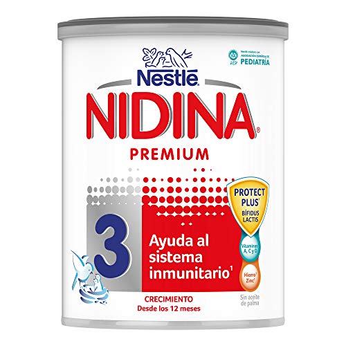 Nestlé NIDINA 3 Leche de crecimiento en polvo, formula infantil, a partir de los 12 meses - 800 gr
