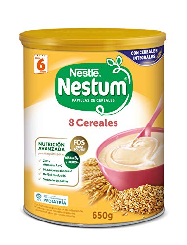 Nestlé Papillas NESTUM, Cereales para bebé, Pack de 3 x 650 gr, Total : 1,95 kg