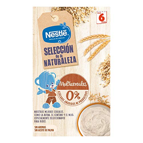 Nestlé Selección De La Naturaleza Papilla Multicerales, A Partir De Los 6 Meses -  Pack de 6 estuches 330 g