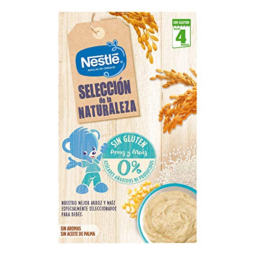 Nestlé Selección De La Naturaleza Papilla Sin Gluten, A Partir De Los 4 Meses-  Pack de 6 estuches 330 g