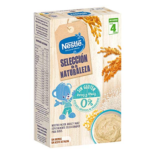 Nestlé Selección De La Naturaleza Papilla Sin Gluten, A Partir De Los 4 Meses-  Pack de 6 estuches 330 g