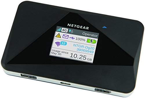Netgear AC785 Router 4 G con SIM, WiFi Portatil Velocidad N150 y hasta 5 Dispositivos, 10 h de Batería, Negro, 300 Mbps