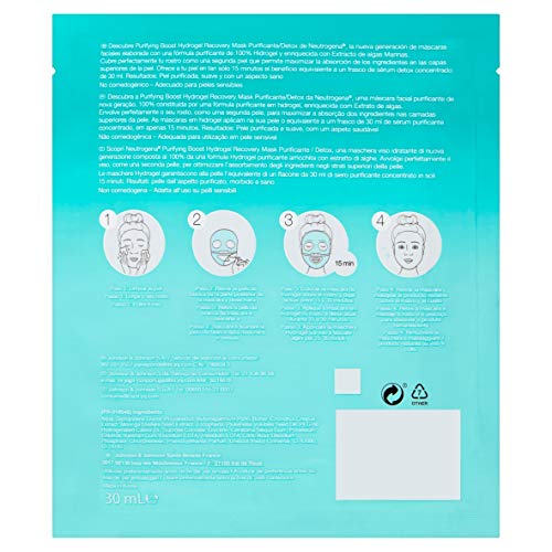 Neutrogena Hydrogel Mascarilla Purificante (3 Recipientes De 30 ml.)