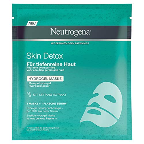 Neutrogena Skin Detox Máscara Hidrogel - 6 Unidades x 30 ml.