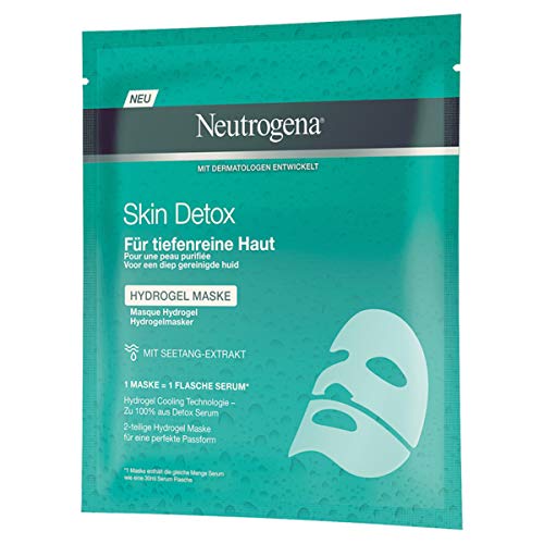 Neutrogena Skin Detox Máscara Hidrogel - 6 Unidades x 30 ml.
