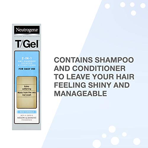 Neutrogena T/Gel 2 En 1 Champú Y Acondicionador Anticaspa- 250 ml.