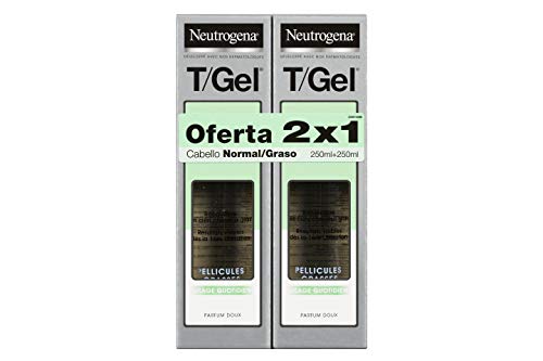 Neutrogena T/Gel Champú (Cabello Normal Y Graso) - 2 Unidades x 250 ml.