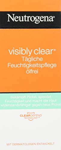 Neutrogena Visibly Clear Crema Hidratante Exfoliante - 2 Unidades x 50 ml.