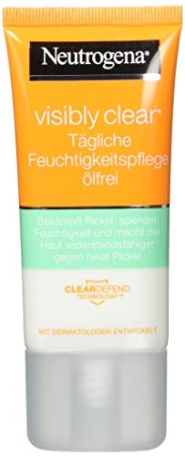 Neutrogena Visibly Clear Crema Hidratante Exfoliante - 2 Unidades x 50 ml.