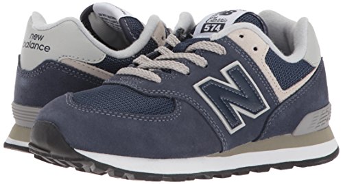 New Balance 574v2 Core Lace, Modelo PC574GV, Zapatillas para Niños, Azul (Navy/Grey GV), 35 EU