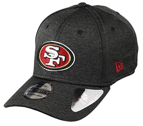 New Era San Francisco 49ers 39thirty Stretch Cap NFL Established Number Black - S-M