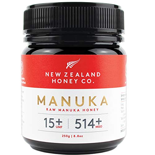 New Zealand Honey Co. Miel de Manuka MGO 514+ / UMF 15+ | Nueva Zelanda Miel 100% Pura y Saludable | 250g