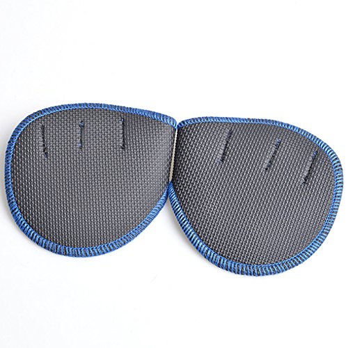 Newin Star Guantes de entrenamiento con cruz de la marca por Profitness antideslizantes de silicona para levantamiento de pesas para evitar callos con soporte de muñeca para hombres y mujeres (azul)