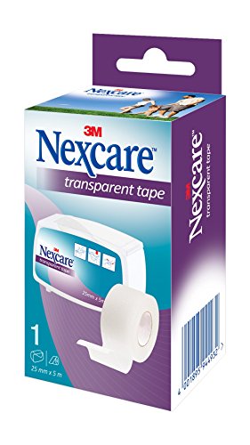 Nexcare 179894.5 - Esparadrapo de plástico, 5 m x 2,5 cm