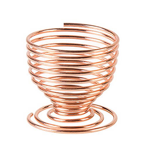 NiceButy - Estante de soporte para secado de maquillaje, expositor de secador de polvo, esponja, esponja, soporte redondo, estilo # oro rosa #