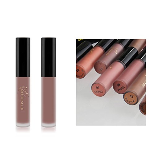 NICEFACE Set de 12 Pintalabios Mate d eLarga Duración Barras para Labios Líquidas Brillos de Labios Terciopelo Regalo para Cumpleaños y Fiestas