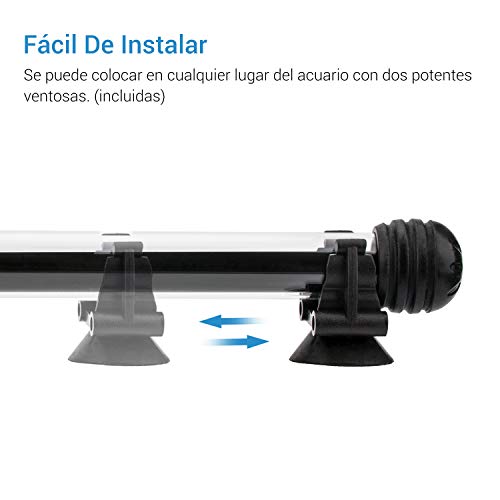 NICREW RGB Luz Acuario, 58cm Luz LED Sumergible Acuario, Iluminacion Tubo Pecera, Lampara Leds Multiespectrales Acuario