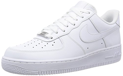 Nike Air Force 1 '07, Zapatillas de Deporte para Hombre, Blanco (White/White), 42.5 EU