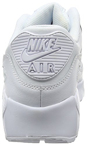 Nike Air MAX 90 Leather, Zapatillas para Niños, Blanco (White/White 100), 40 EU
