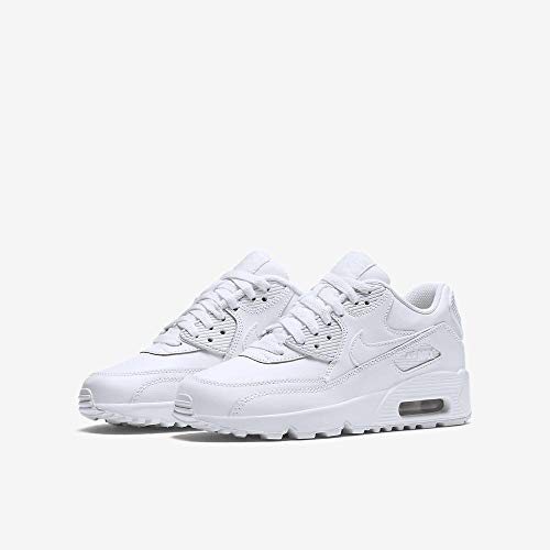 Nike Air MAX 90 Leather, Zapatillas para Niños, Blanco (White/White 100), 40 EU