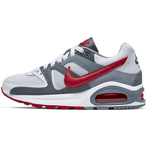 Nike Air MAX Command Flex (GS), Zapatillas para Niños, Gris (Pure Platinum/Gym Red/Dark Grey 009), 35.5 EU